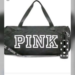 Victoria secret duffel bag with water bottle
